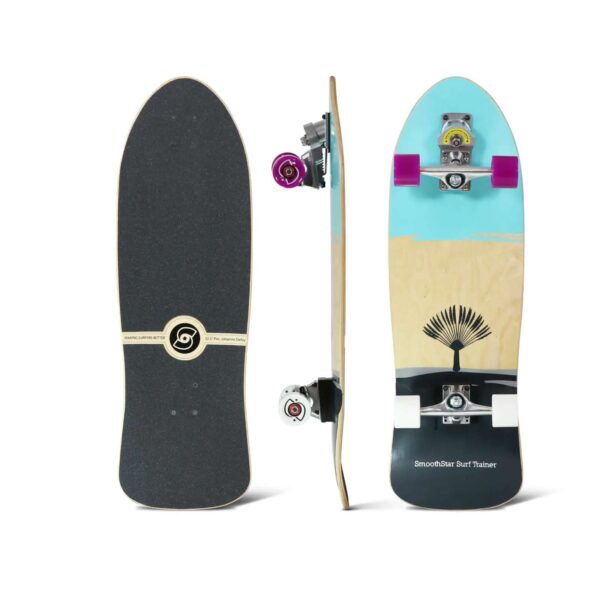 Surfskate Smoothstar Modelo Johanne Defay - 32.5″ (Teal & Grey)