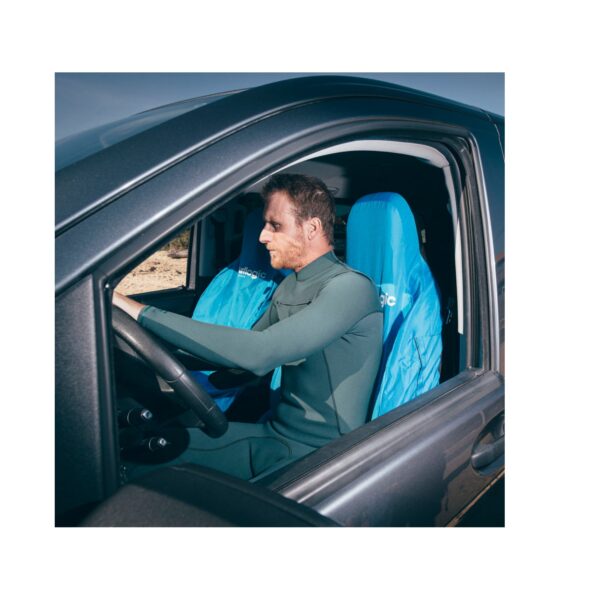 Funda De Asiento Impermeable Para Auto Surflogic Cyan