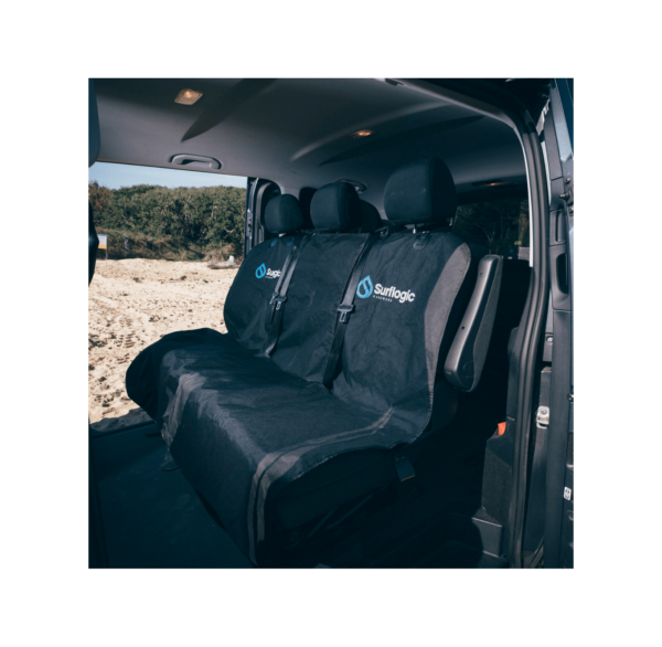 Funda De Asiento Triple Impermeable Para Autos Surflogic Black