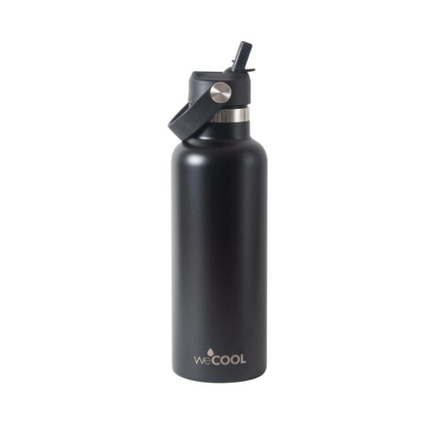 Botella WeCool 650 ML Black - Botella Térmica (Tapa con Pico)
