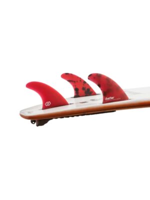Quillas Future Fiberglass Series Red Feather Fins