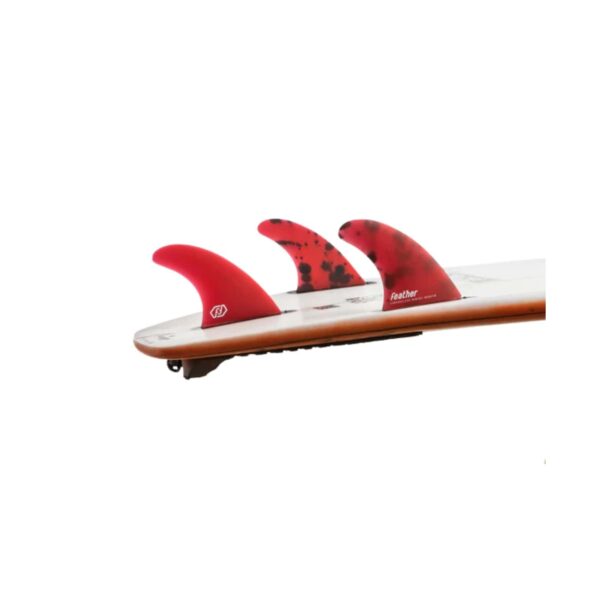 Quillas Future Fiberglass Series Red Feather Fins