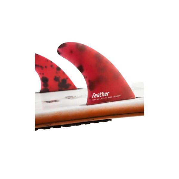 Quillas Future Fiberglass Series Red Feather Fins