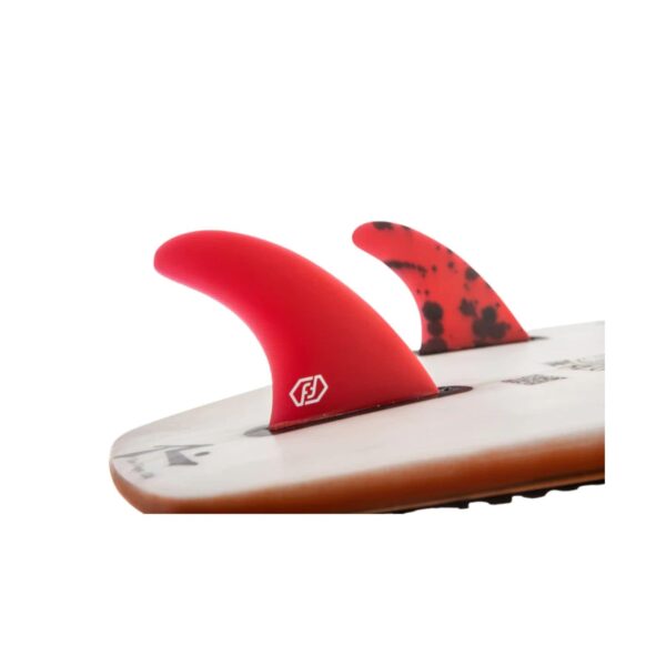 Quillas Future Fiberglass Series Red Feather Fins