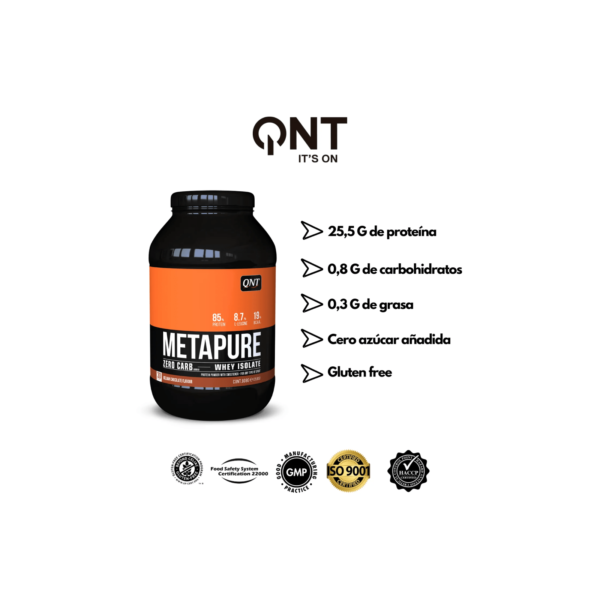 Metapure Whey Protein Isolate Zero Carb 2 kg QNT