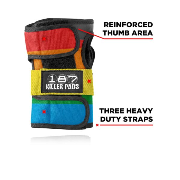 Muñequera 187 Killer Pads Wrist Guard Rainbow