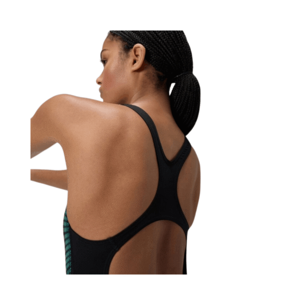 Traje De Baño Para Natación De Mujer Speedo Medalist Printed Negro