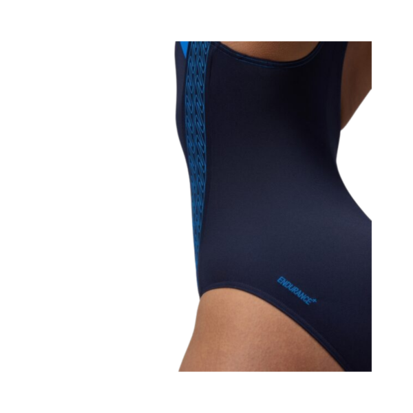 Traje De Baño Para Natación De Mujer Speedo Placement Laneback Azul