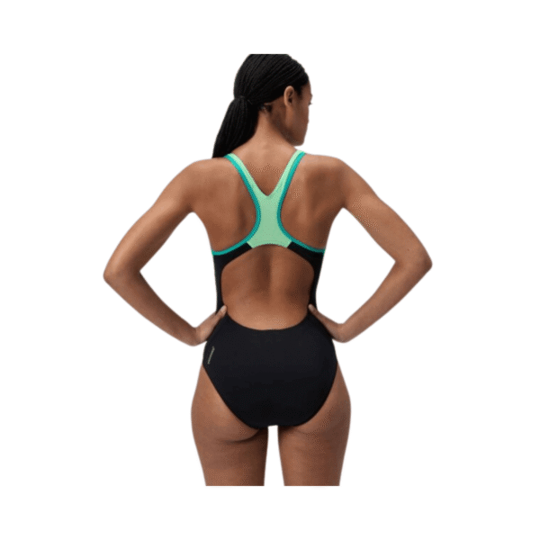 Traje De Baño Para Natación De Mujer Speedo Placement Laneback Turquesa