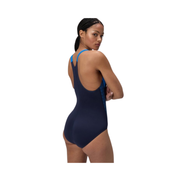 Traje De Baño Para Natación De Mujer Speedo Placement Laneback Azul