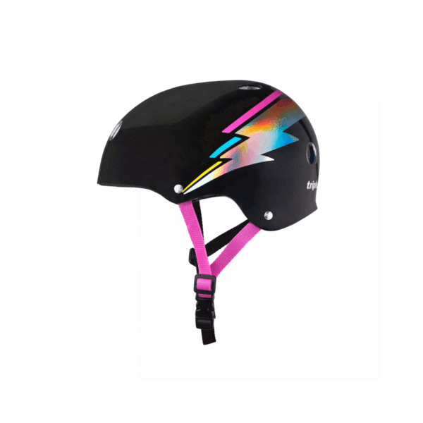 Casco Para Skate Black Hologram - XS/S