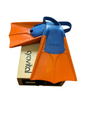 Aletas Para Bodyboard Gravital Orange Blue