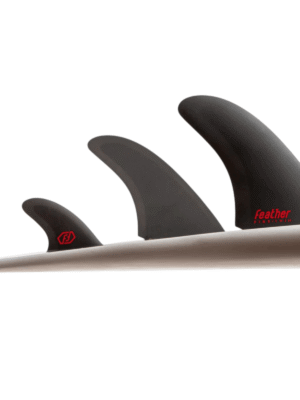 Quillas Twin Fin Black Akila 2+1 - Feather Fins