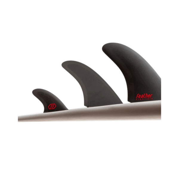 Quillas Twin Fin Black Akila 2+1 - Feather Fins