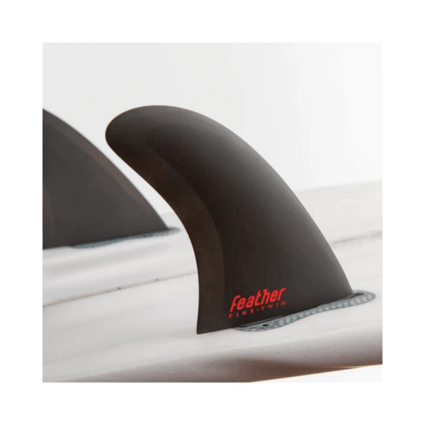 Quillas Twin Fin Black Akila 2+1 - Feather Fins