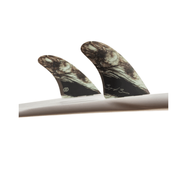 Quillas Twin FS2 Bugarski Shaper Series Burn Wood – Feather Fins
