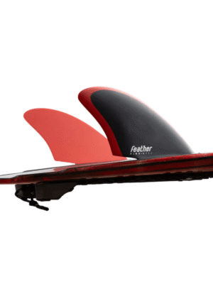 Quillas Twin Keel FS2 Black/Red - Feather Fins