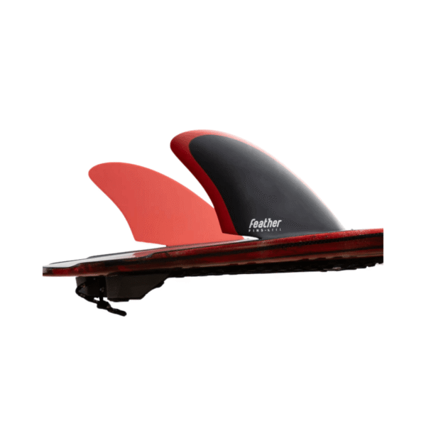 Quillas Twin Keel FS2 Black/Red - Feather Fins