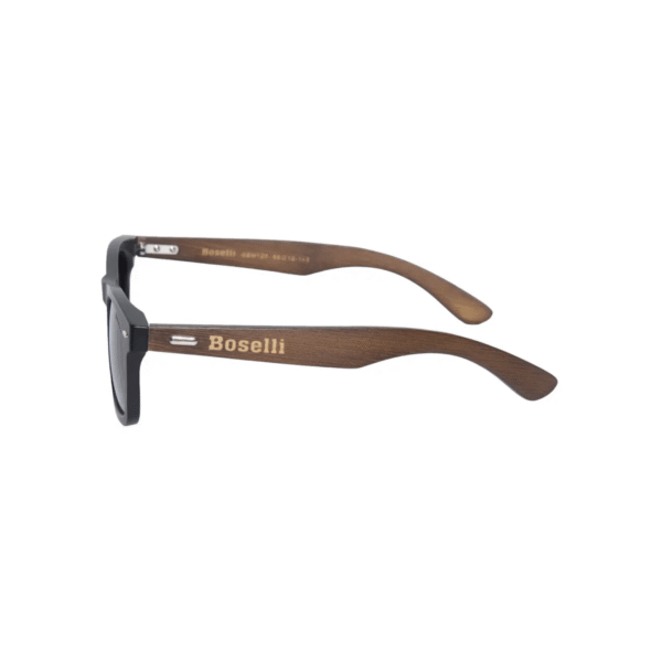Lentes De Sol Boselli Polarizado Unisex Blk/Wood