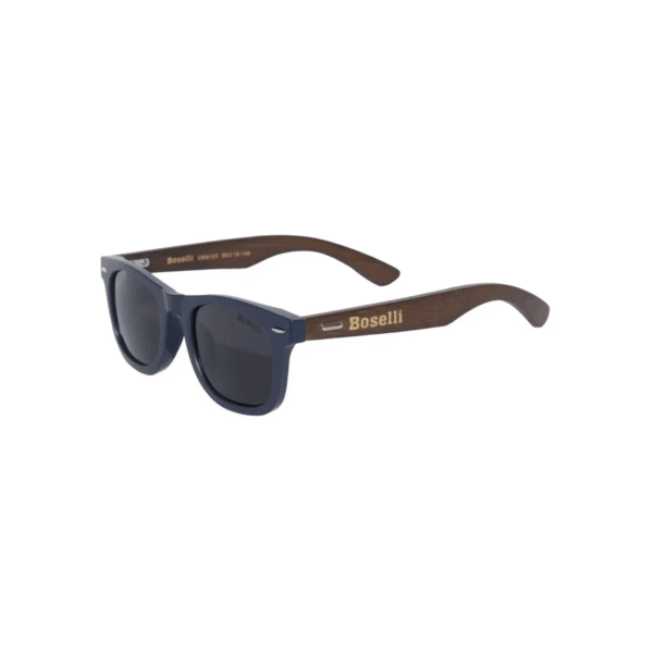 Lentes De Sol Boselli Polarizado Unisex Blue/Wood