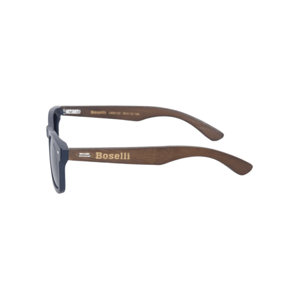 Lentes De Sol Boselli Polarizado Unisex Blue/Wood