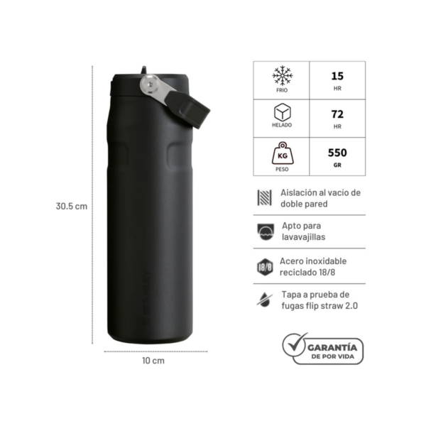 Botella Stanley Aerolight Flip Negra