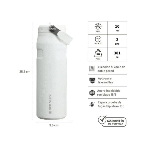 Botella Stanley Aerolight Flip Blanca