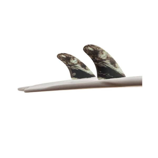 Quilla Bugarski Modern Burn Wood - Feather Fins