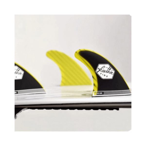 Quilla FS2 Fiberglass Black/Yellow - Feather Fins