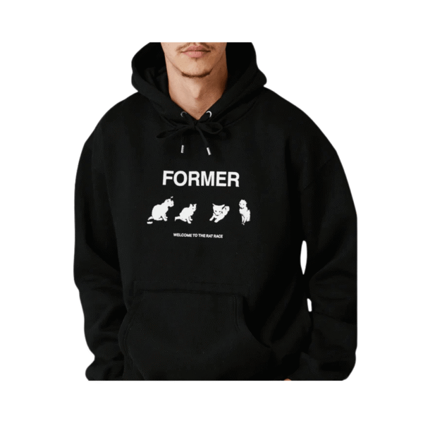 Hoodie Former Kitty Litter Black