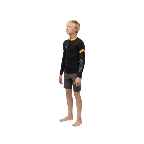 Jacket Para Niño Vissla 7 seas Raditure 2 MM Front Zip