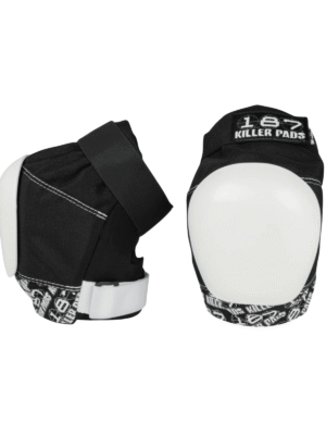 Rodilleras Black/White Pro Knee 187 Killer Pad