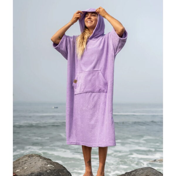 Poncho Dry Lila Toalla