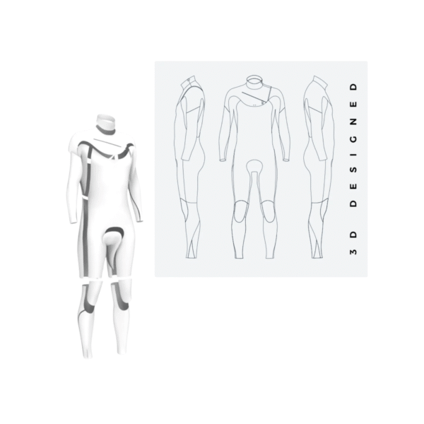 Wetsuit Seafarer 3/2mm FZ - Manera